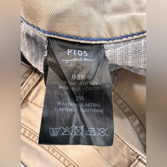 PT05 Men’s Gray New Soul Slim Fit Jeans Size 36X28 Italian Denim Stretch - Picture 4 of 15